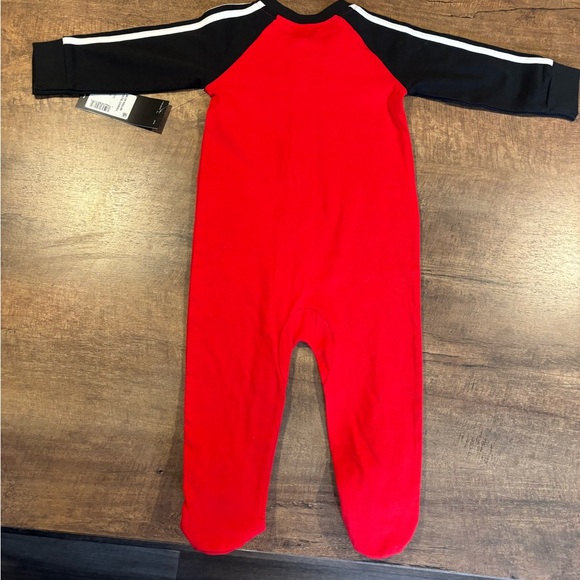 Adidas Kids 9m Red and Black One Piece Coverall NWT - Picture 5 of 5